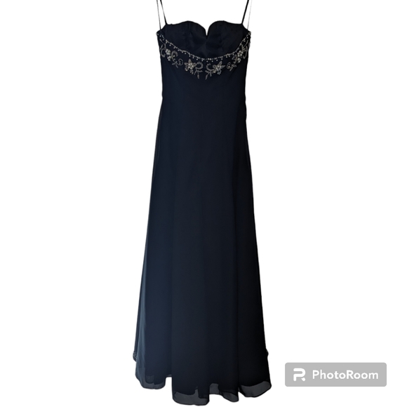 Strapless High-low Formal Dress w. Wrap - Picture 3 of 10